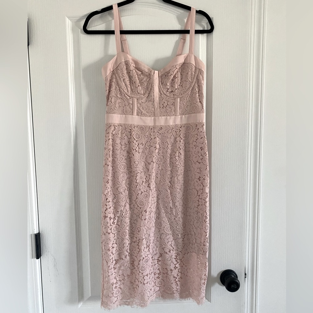 Light pink lace dress
